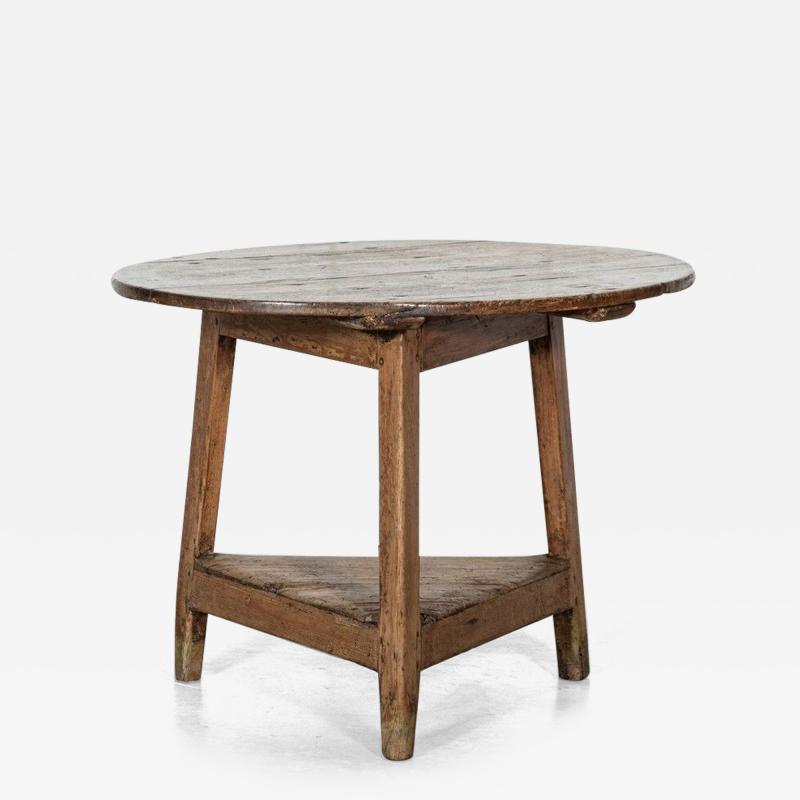Large 18thC English West Country Sycamore Cricket Table