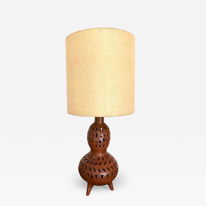 Large 1960s French Ceramic Table Lamp