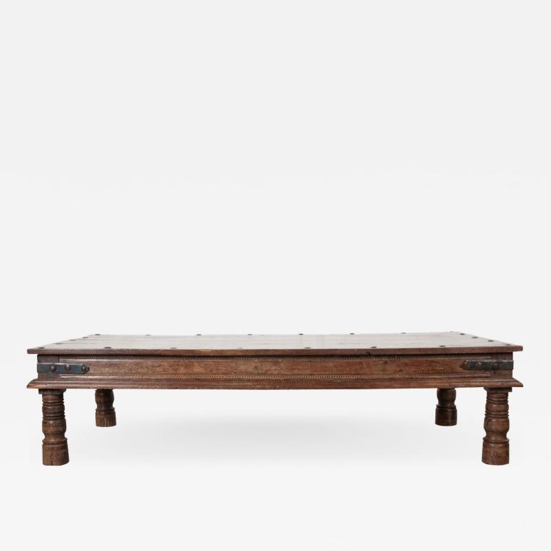 Large 19th Century Indian Teak Low Table