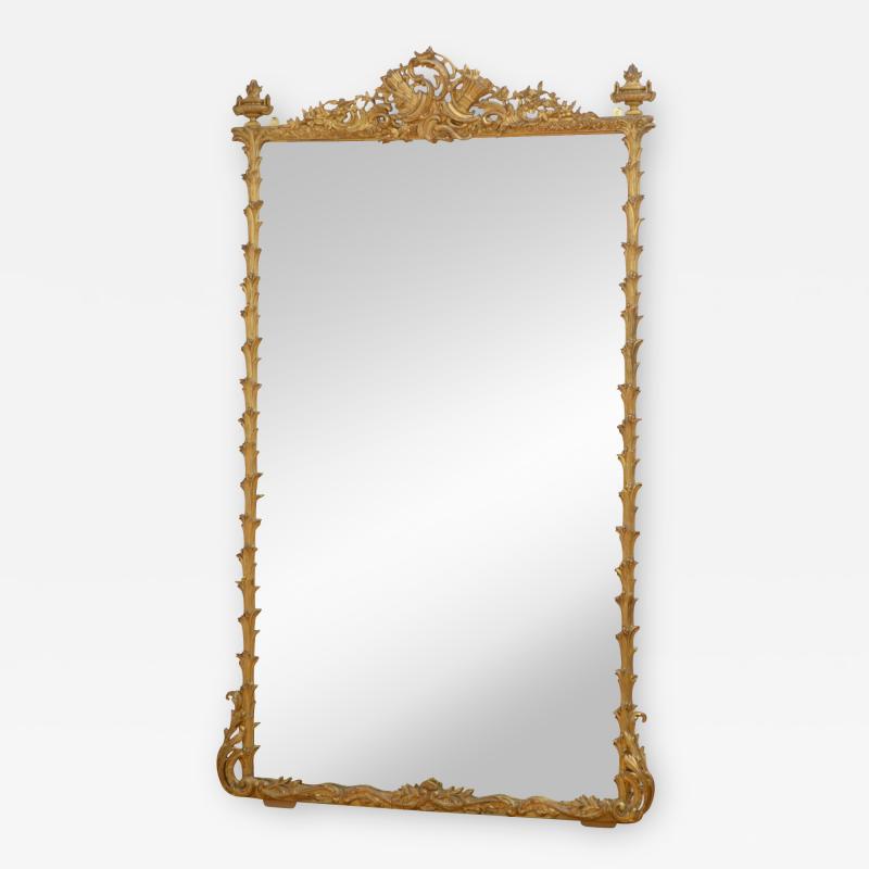 Large 19th Century Leaner Mirror H203cm