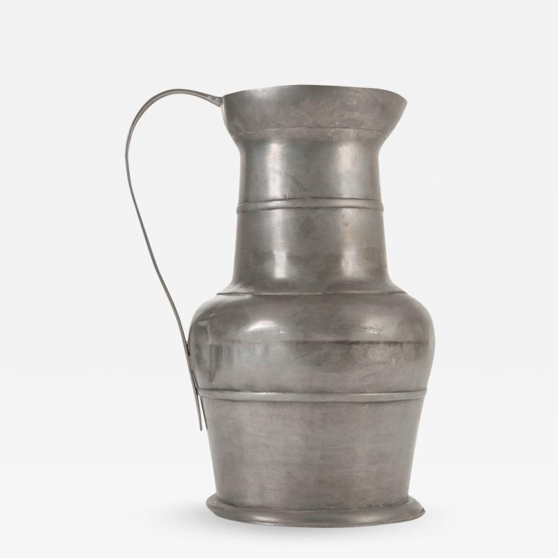 Large 19th Century Scottish Pewter Ewer