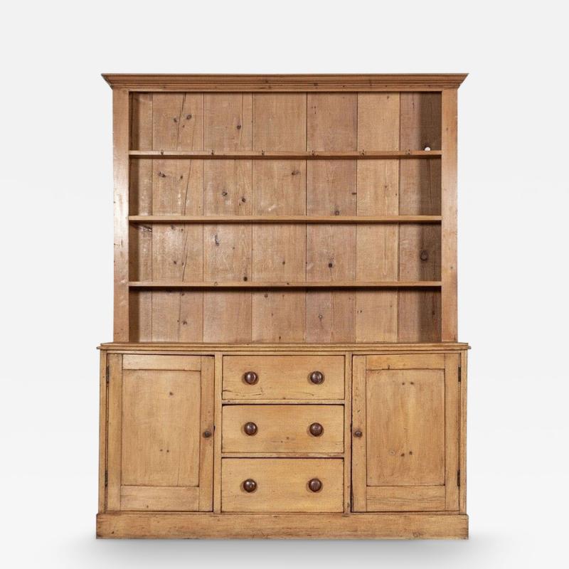 Large 19thC English Pine Dresser
