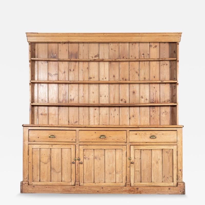 Large 19thC English Pine Dresser