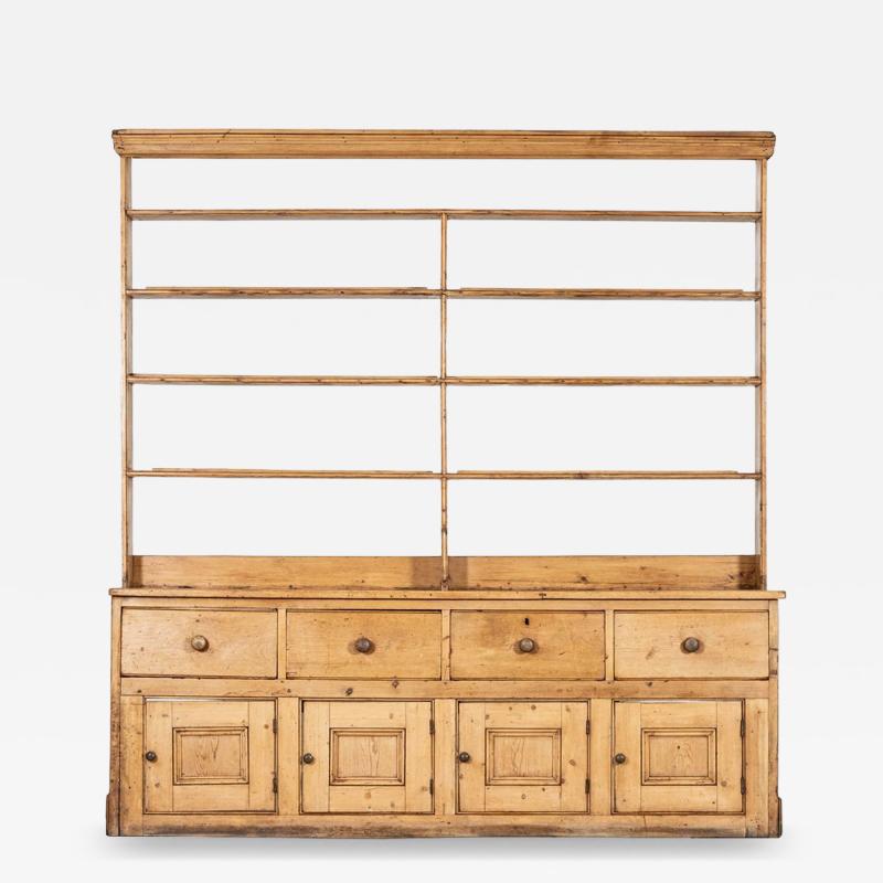 Large 19thC English Vernacular Pine Dresser