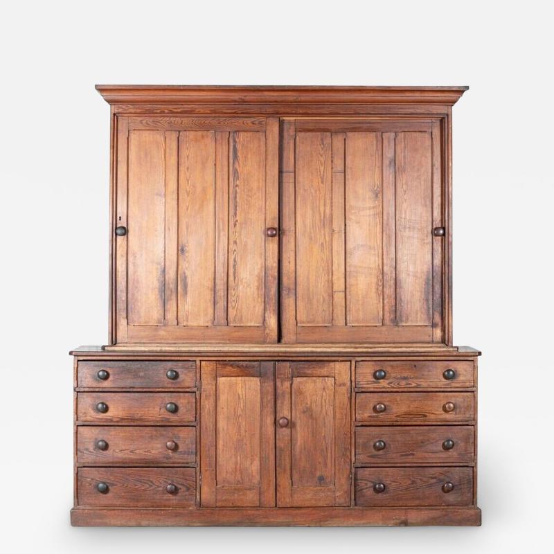 Large 19thC Pine Housekeepers Cupboard