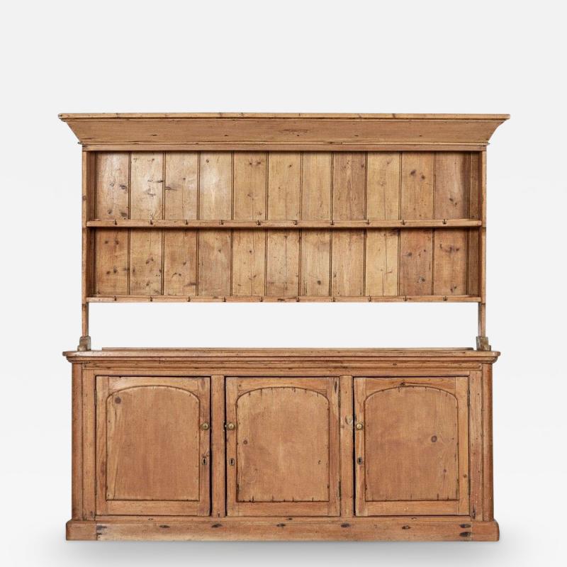 Large 19thc English Pine Vernacular Dresser