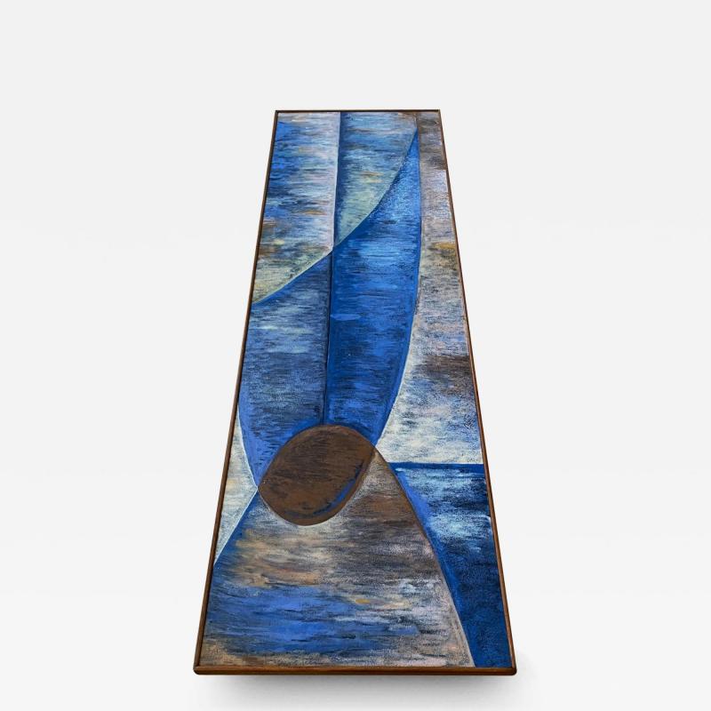 Large Abstract Enamelled Coffee Table