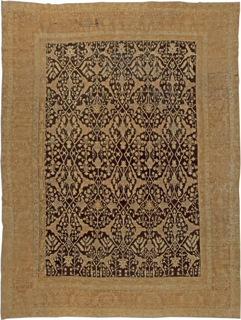 Large Antique Indian Agra Rug