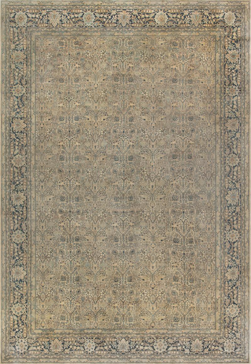 Large Antique Persian Tabriz Rug