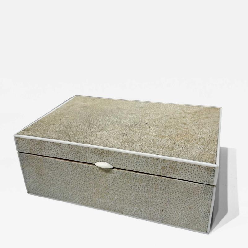 Large Art Deco Shagreen Box France 1920 s