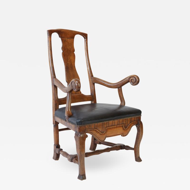 Large Baroque Swedish Armchair