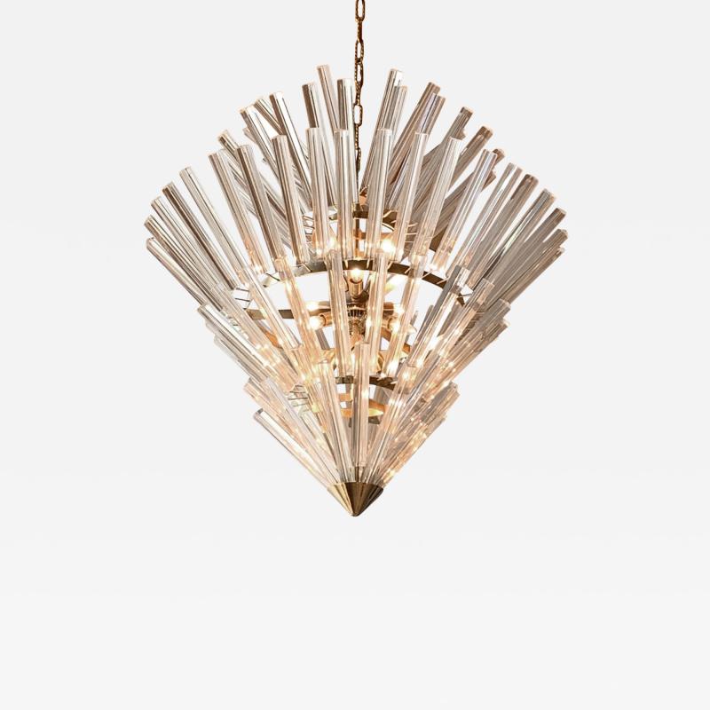 Large Crown of Thorns Chandelier Murano 1970s