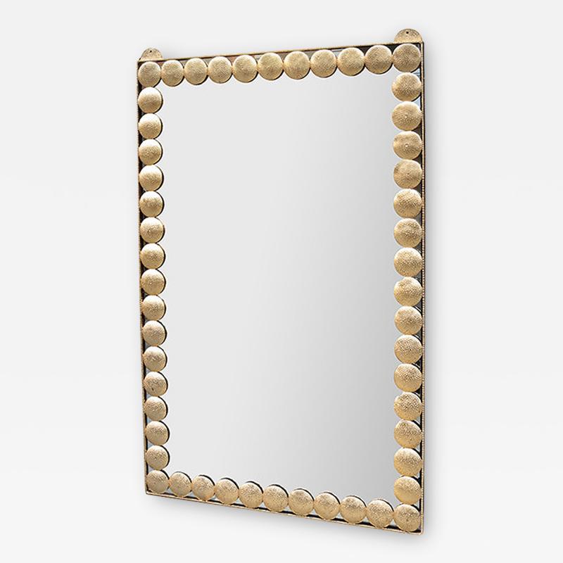 Large Decorative Brass Wall Mirror