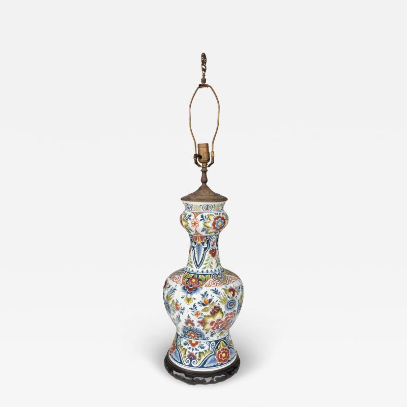 Large Delft Table Lamp