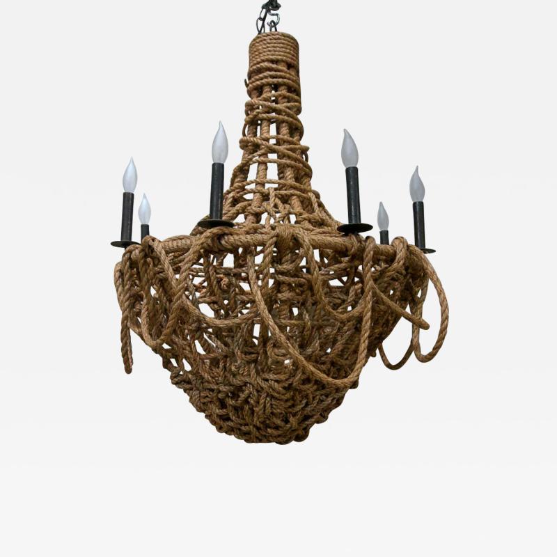 Large Draped Rope Chandelier