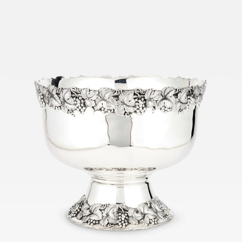 Large Early 20th Century Sterling Silver Wine Cooler Punch Bowl