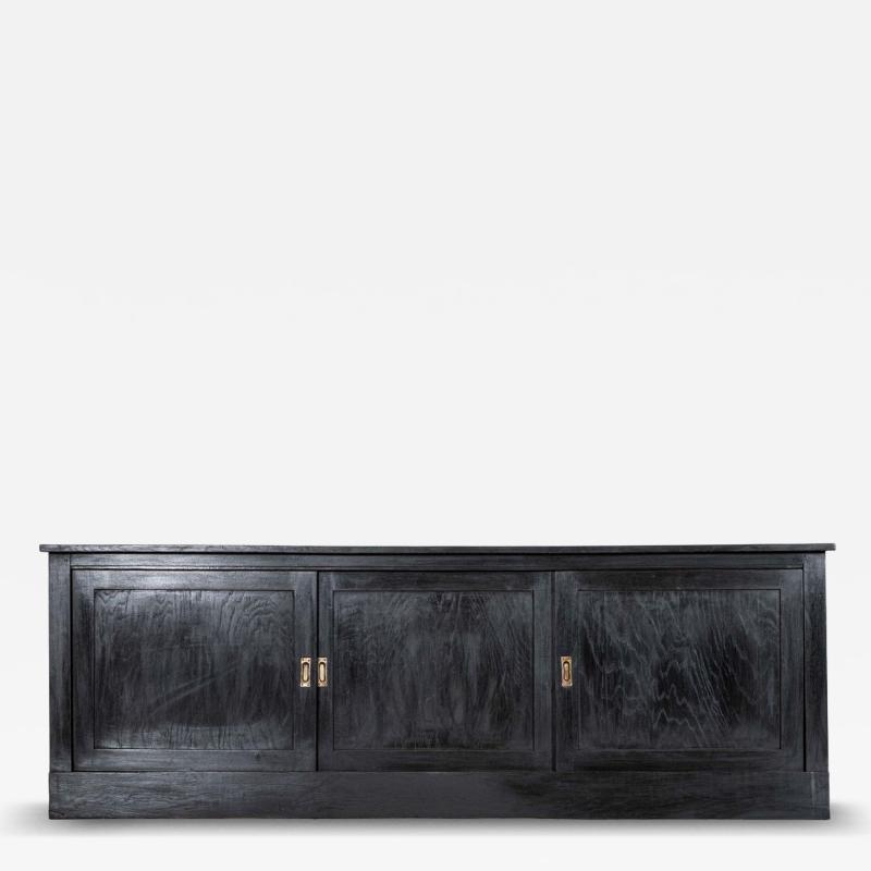 Large Ebonised 19thC French Fruitwood Dresser Base