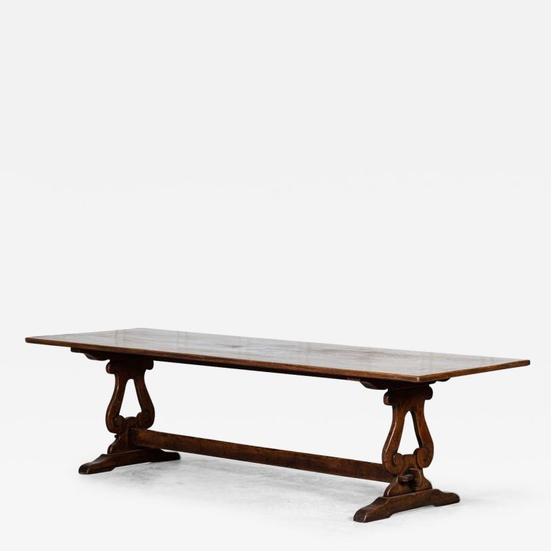 Large English 19thC Oak Refectory Table