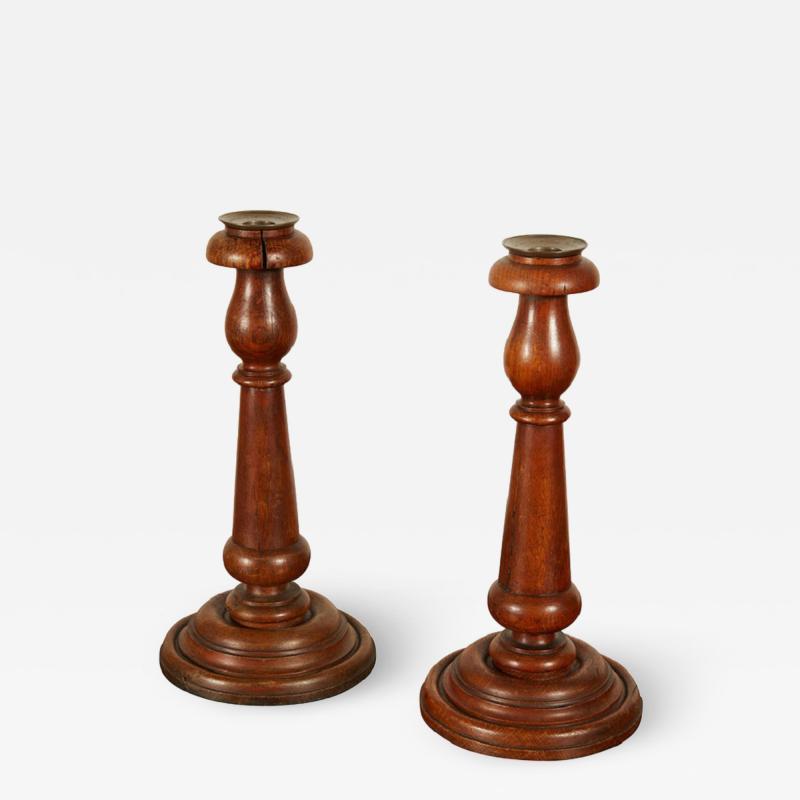 Large English Candlesticks circa 1849