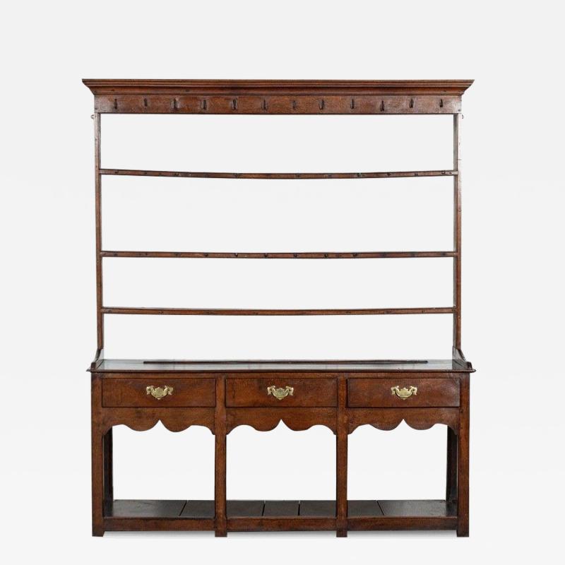 Large English George III Oak Dresser