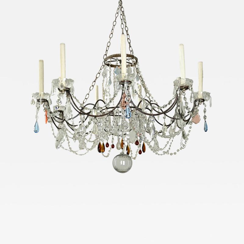 Large European Crystal Chandelier