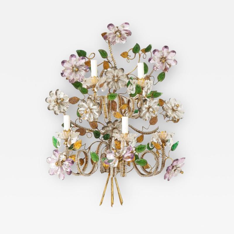 Large Five Arm Bagues Sconce