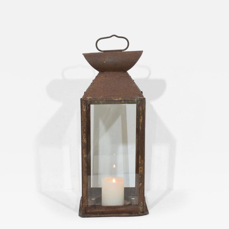 Large French 19th Century Metal Lantern