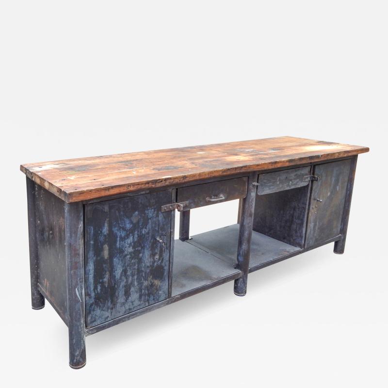 Large French Metal Console