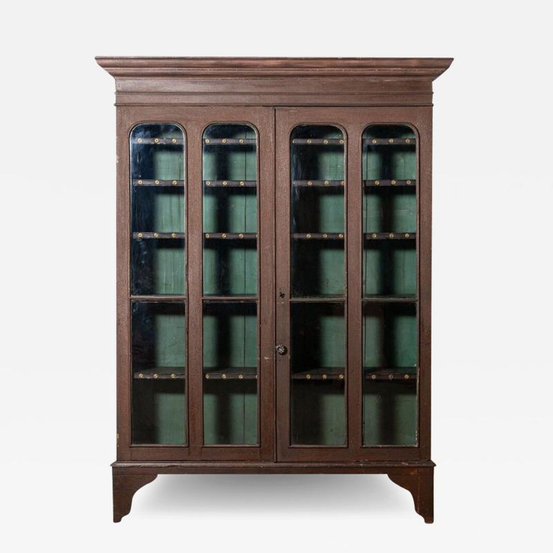 Large Georgian Painted Pine Country House Larder Cabinet