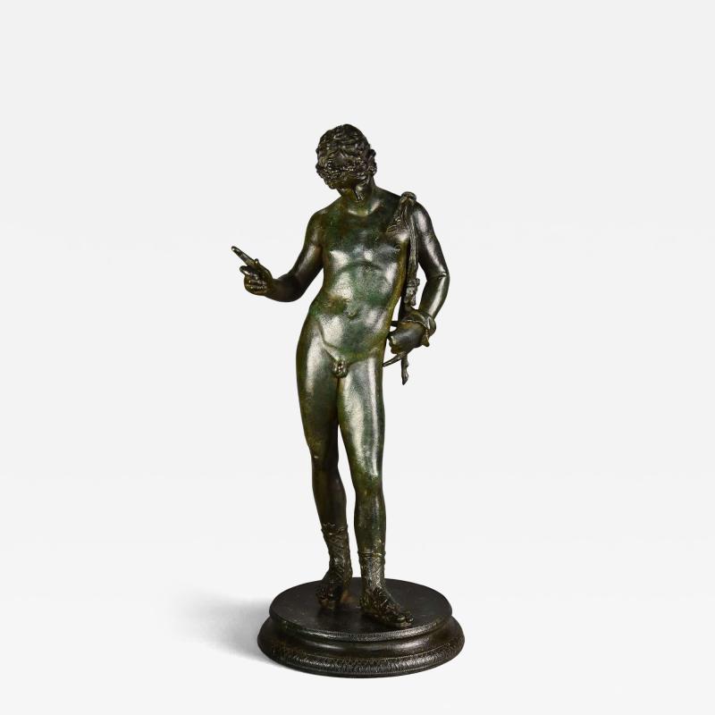 Large Grand Tour Neapolitan bronze of Narcissus or Bacchus