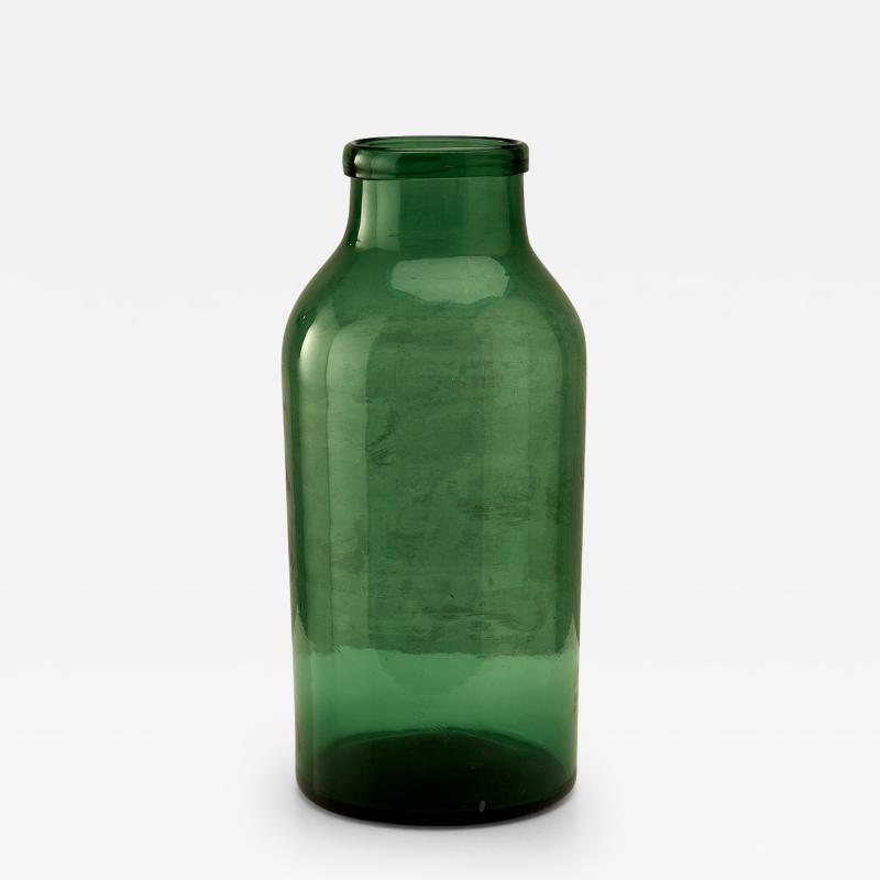Large Hand Blown Antique Glass Pickling Jar Denmark 19th Century