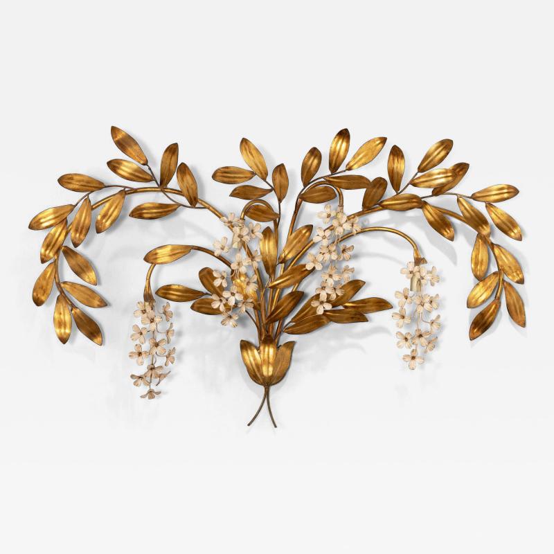 Large Hans K gl Wisteria Wall Sconce Appliqu 