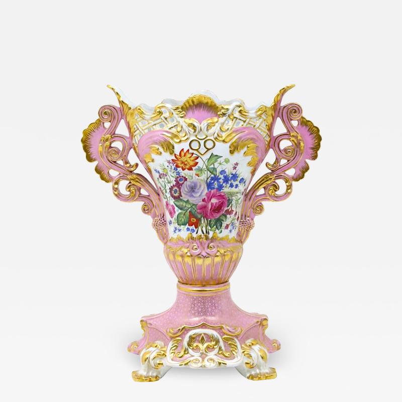 Large Impressive 19th Century French S vres Porcelain Centerpiece Vase