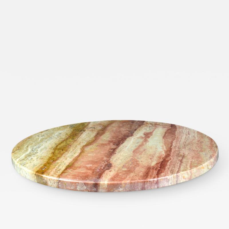 Large Lazy Suzan Onyx Tray tones ranging from yellow to red