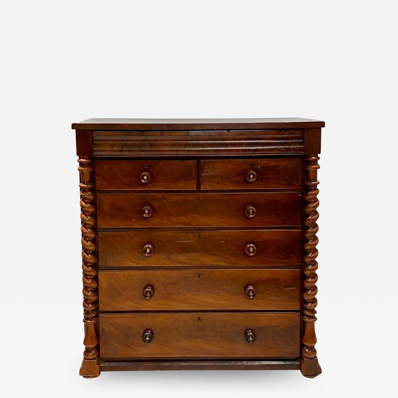 Large Mahogany Chest of Drawers Scotland Circa Early 19th Century