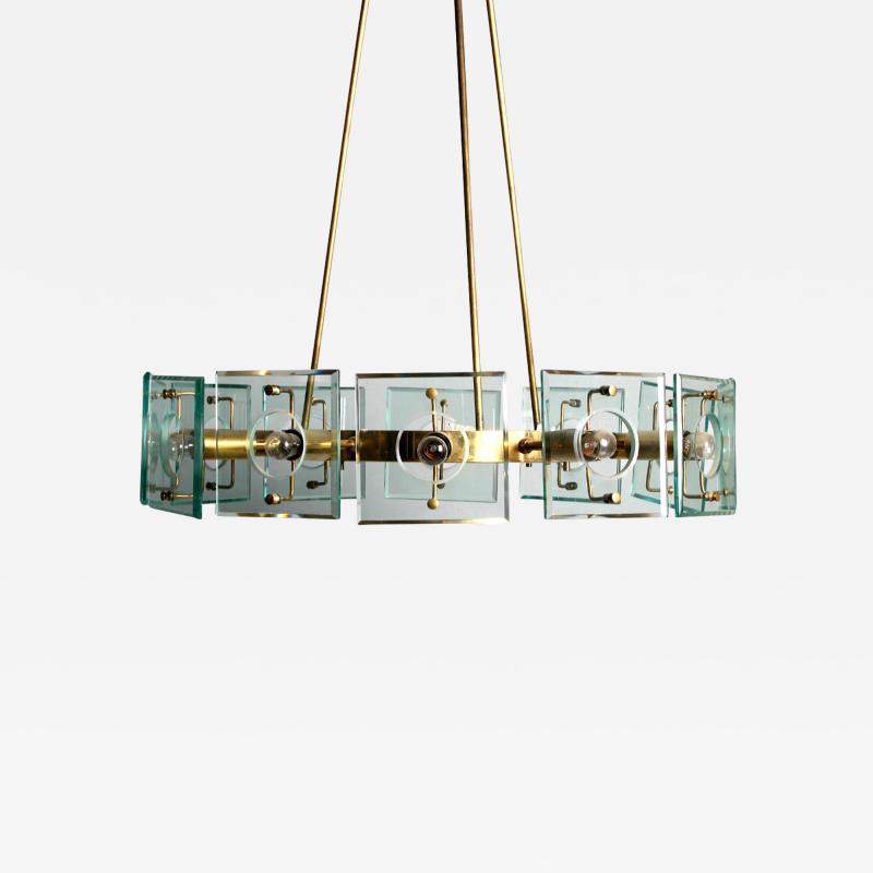 Large Mid Century chandelier attributed to Gino Paroldo