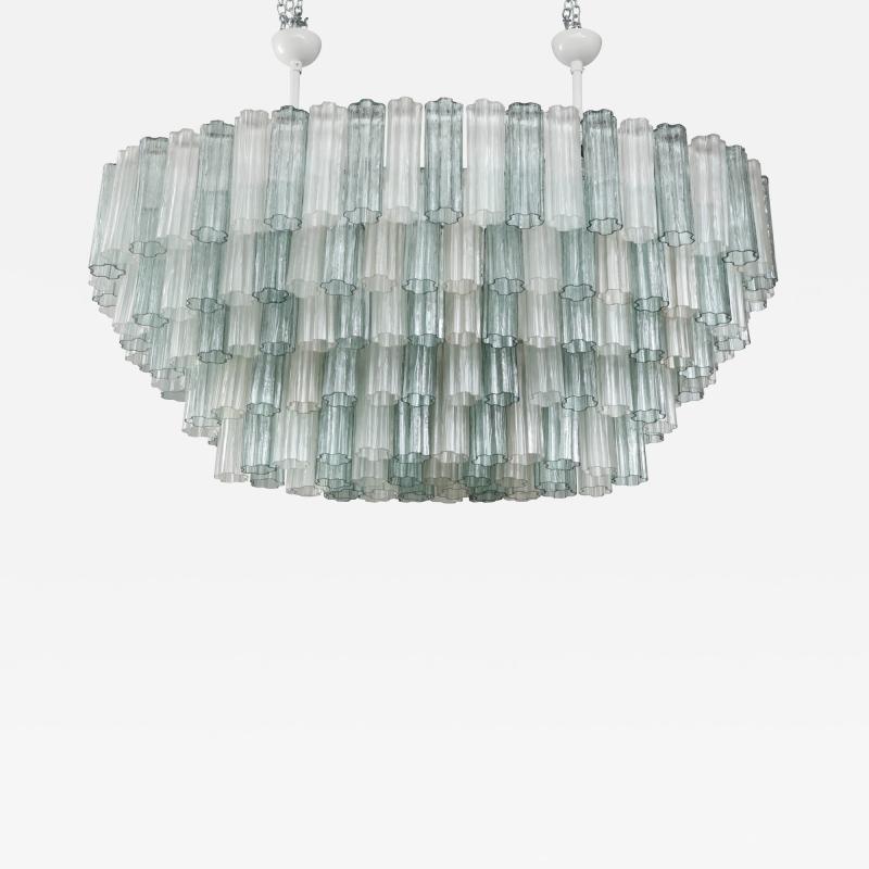 Large Modern Murano Glass Oval Chandelier