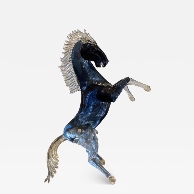 Large Murano Glass Horse by Zanetti