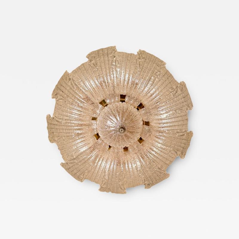 Large Murano Graniglia Glass Flush Mounts