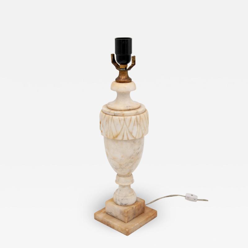 Large Neocolassical Urn Alabaster Lamp