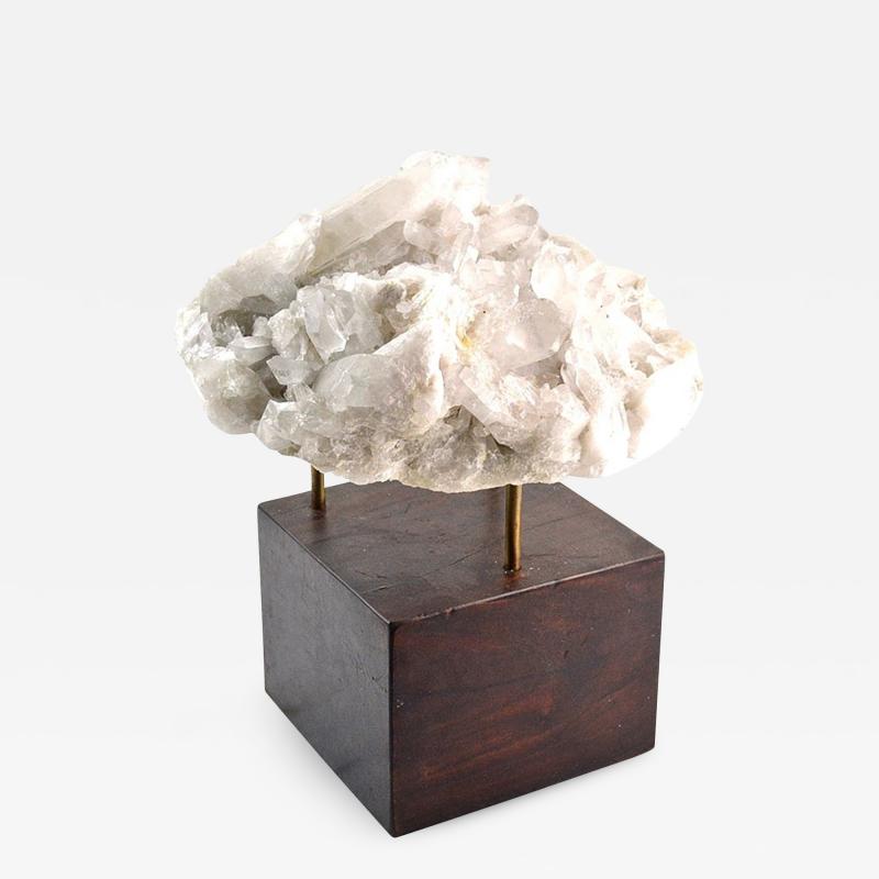 Large Quartz Crystal Mass with Display Stand