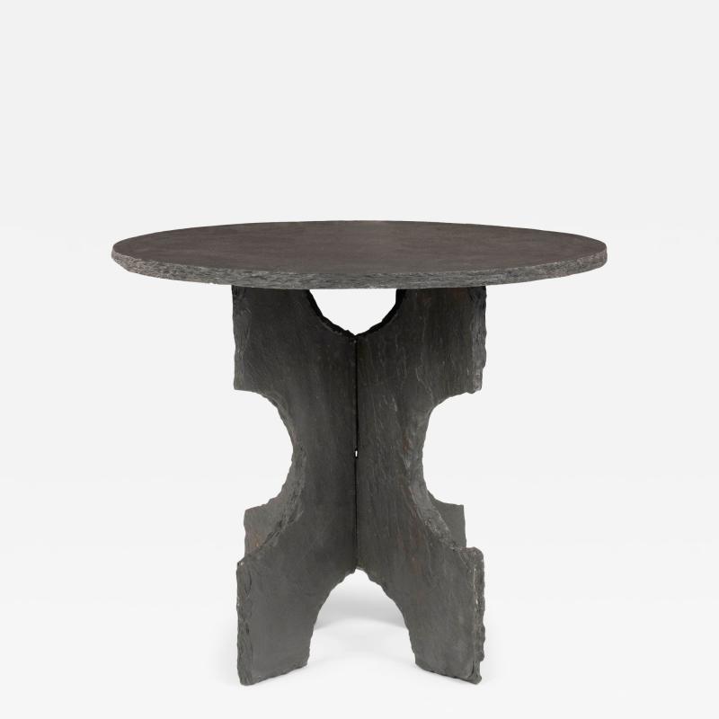 Large Round Slate Table
