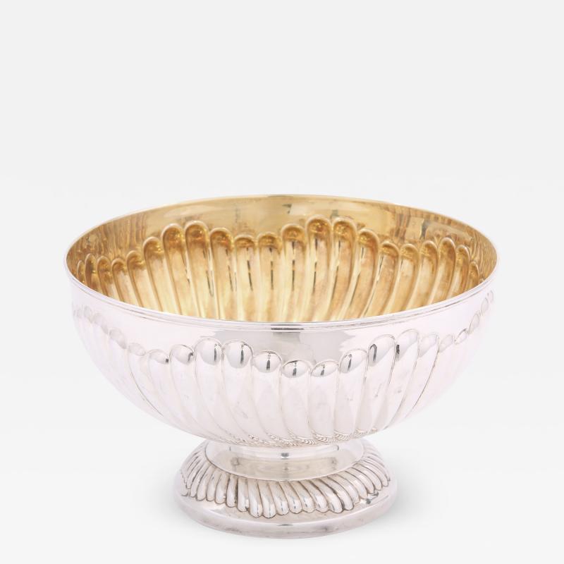 Large Sterling Silver Centerpiece Bowl Gold Interior