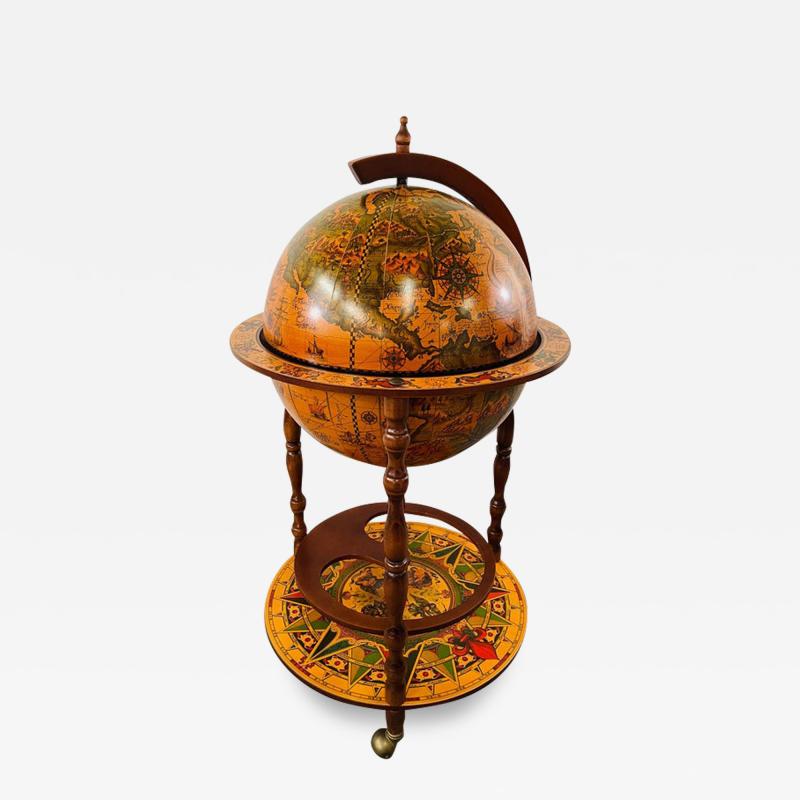 Large Terrestrial and Celestial Globe With Astrological Signs Circa 1970