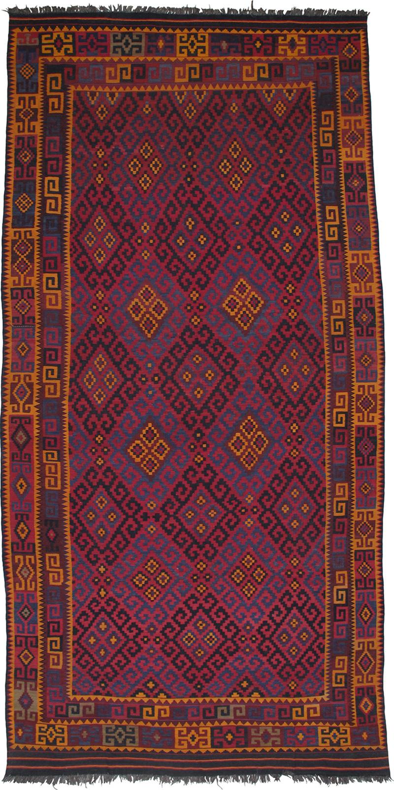 Large Uzbek Afghan Kilim