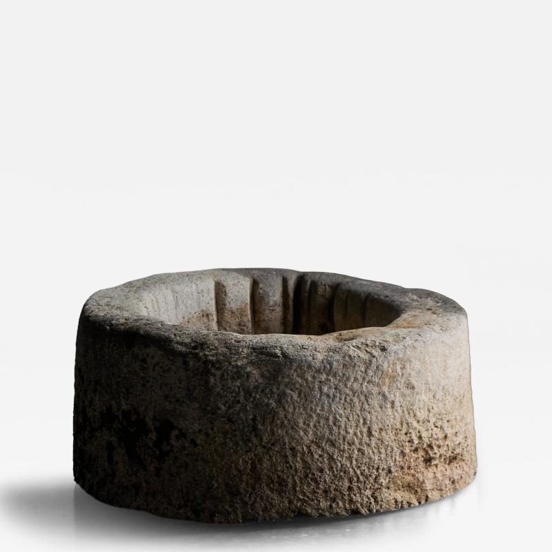 Large Vernacular Stone Basin Italy 19th Century