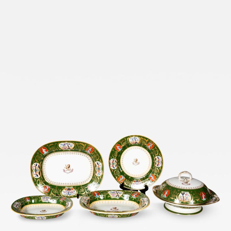 Large Victorian G L Ashworth Stone Ware Dinner Service
