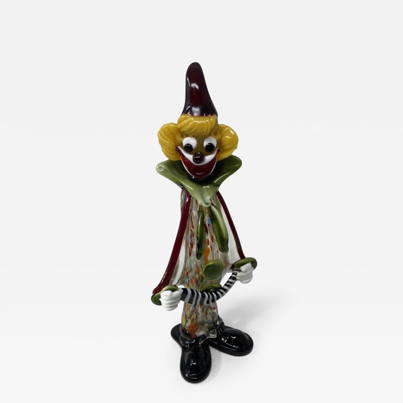 Large Vintage Murano Glass Clown