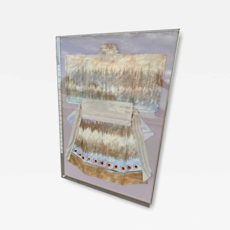 Large Wall Decoration Painting Collage by Chrishawn under Plexiglass