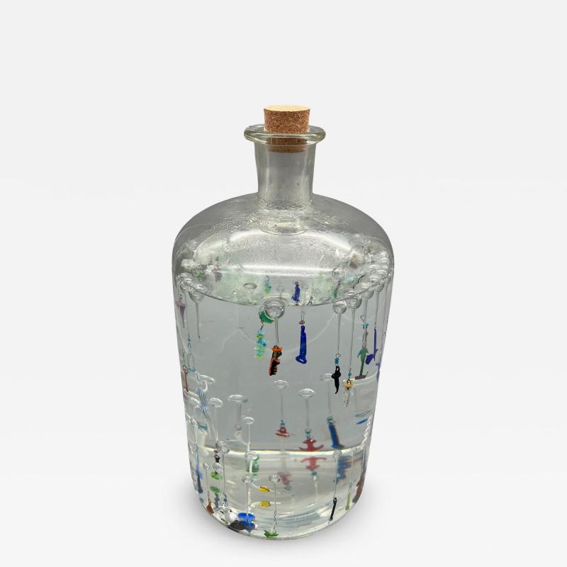 Large bottle with ludions France circa 1930
